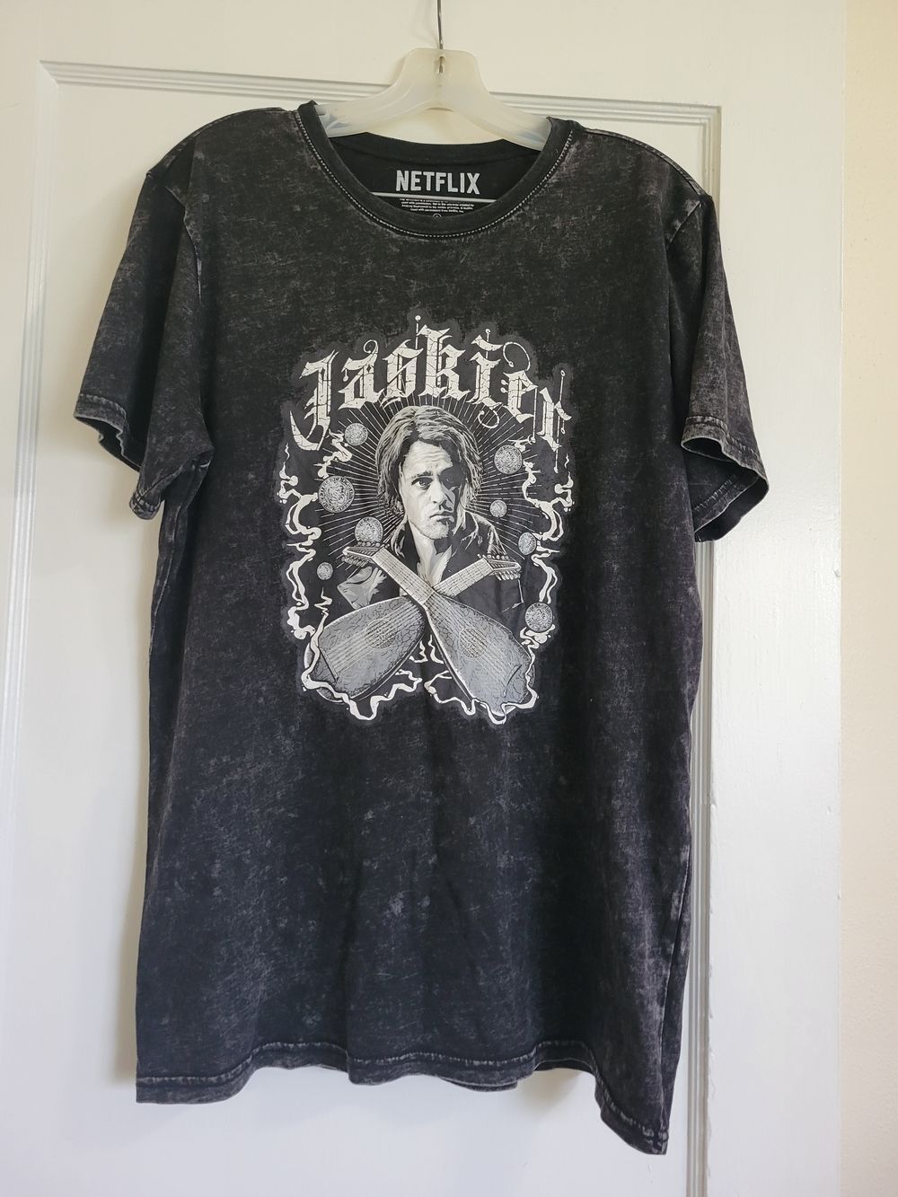 Netflix Men’s Black Witcher Jaskier Tour Unisex Graphic Tee